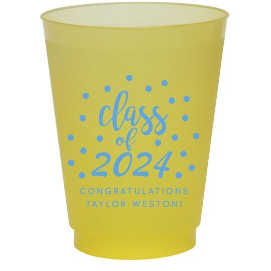 Class of Confetti Dots Colored Shatterproof Cups